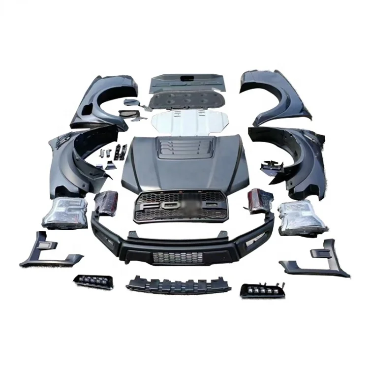 LE-STAR 4X4 New Car Front Bumper Bodykit Body Kit for Ford Ranger T6 T7 T8 2012-2021 Change To F150 Raptor