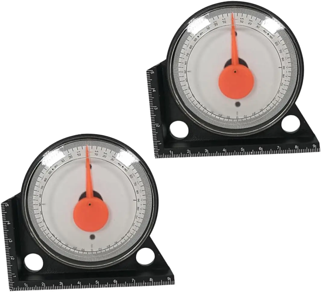 Peaktop  4 Pcs Caliper Tool Inclinometer Flooring Tools Mulitool Angle Measuring Tool
