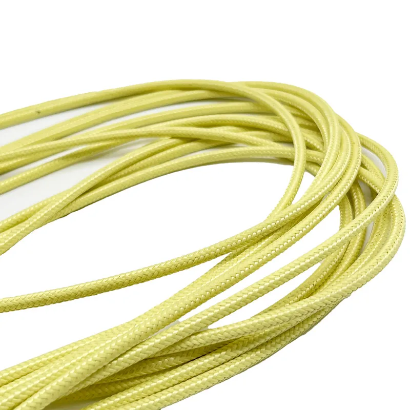 4.5mm aramid-coated  Fire Retardant steel wire armored fiber optic cable Aramid sleeve rope