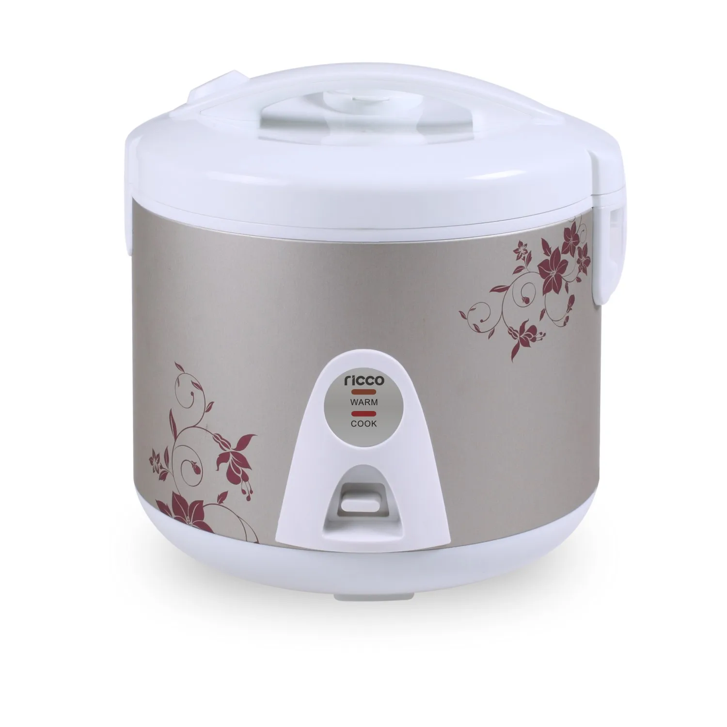 Electrical 1.8l 700W deluxe rice cooker jar shape with non-stick inner pot and plastic steamer