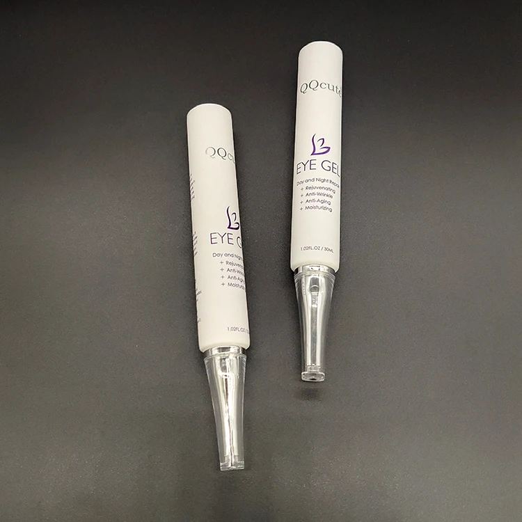 Acrylic Long Nozzle Lid Thin Tube Custom Wholesale 20ml 25ml 30ml Eye Cream Tube