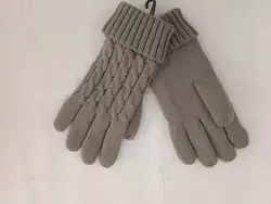 The Best T3-Fleece-lined outdoor five-finger jacquard knitted gloves