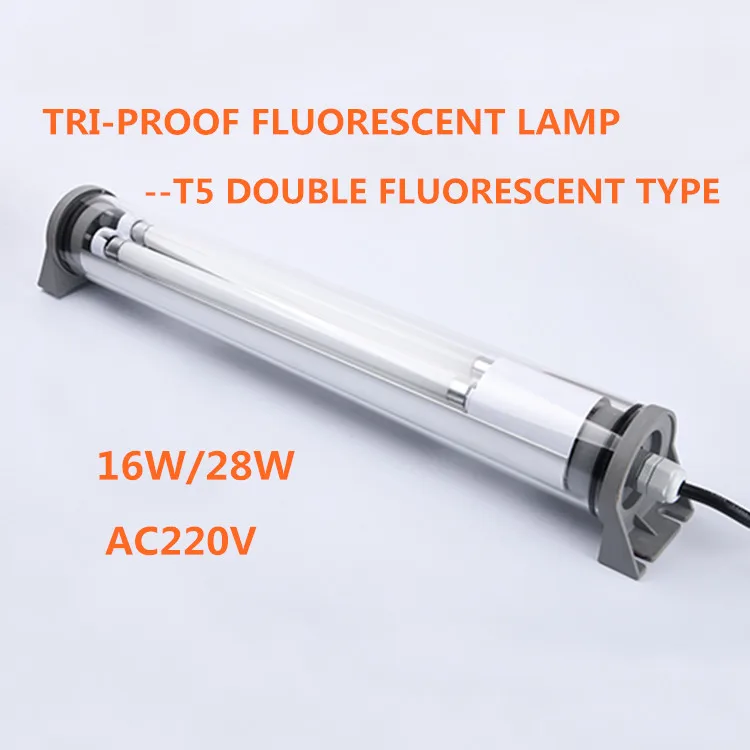 IP68 56W 110V Tri-proof fluorescent lamp Waterproof explosion-proof oil-proof cnc machine work tube light