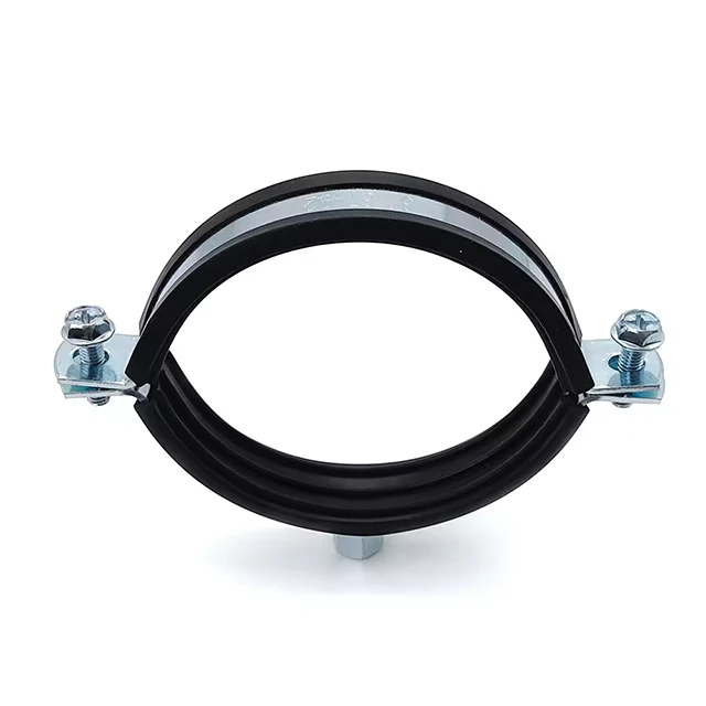 Salvador New ISO Certified Pipe Nut Clamp with Rubber SWD EPDM/PVC Rubber Hot Dip Galvanized Clips