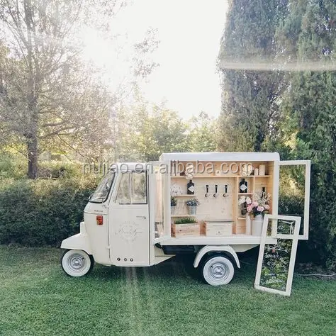Фургон для продажи Piaggio Ape City Европейский туктук просекко мобильный пивной