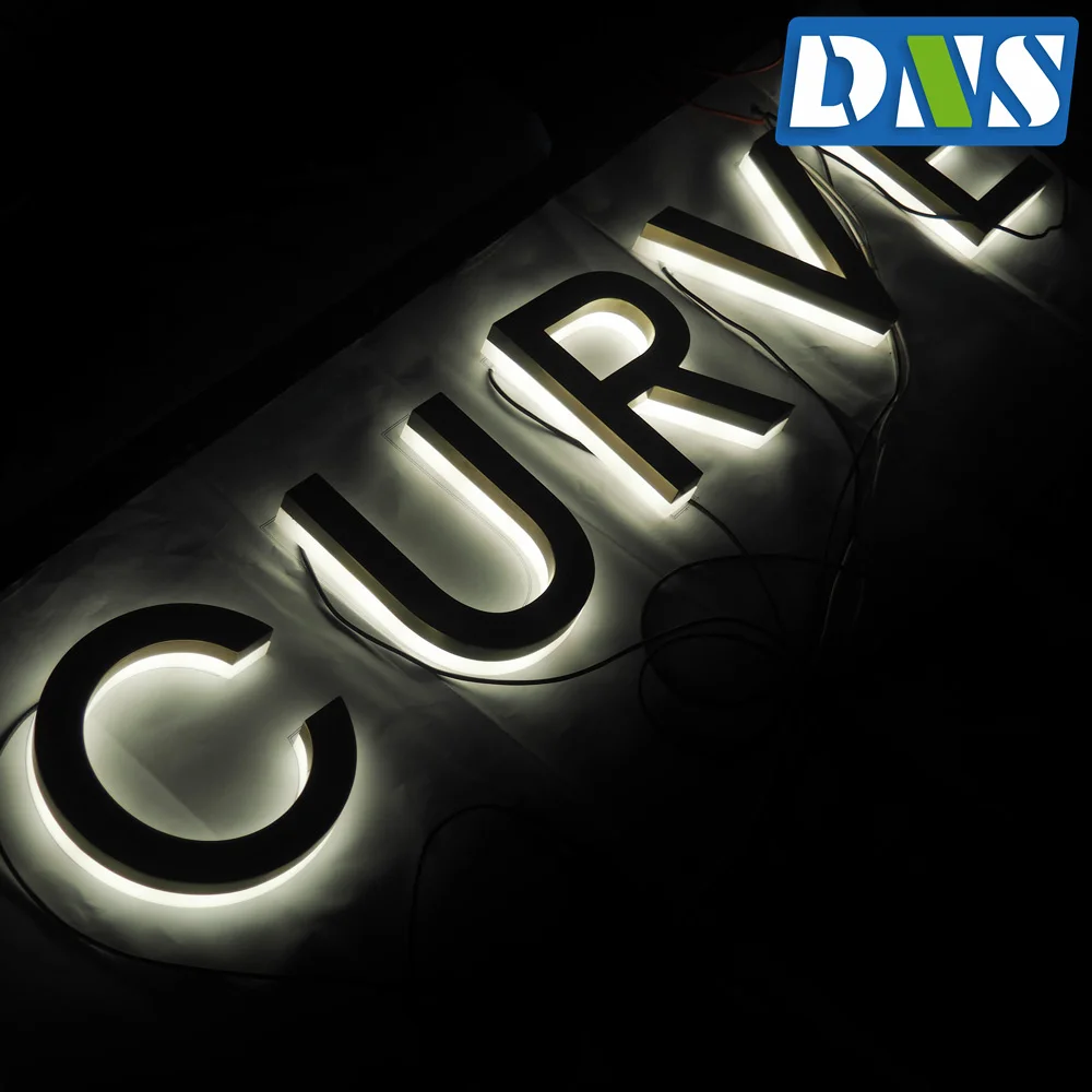 door number alphabet led illuminated 3d backlit letter sign