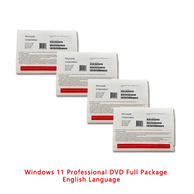 Windows 11 Professional   OEM DVD Full Package English  Language  DHL Free Shipping Win 11  Pro Latest Version(1 set= 10 pcs)