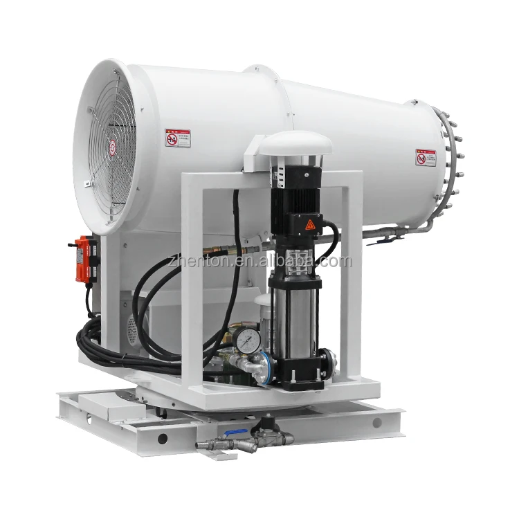 60m Fog Cannon Low Noise Construction Site Dust Suppression Pesticide Sprayer Playground Cannon Price Fog Machine Steam Sprayer