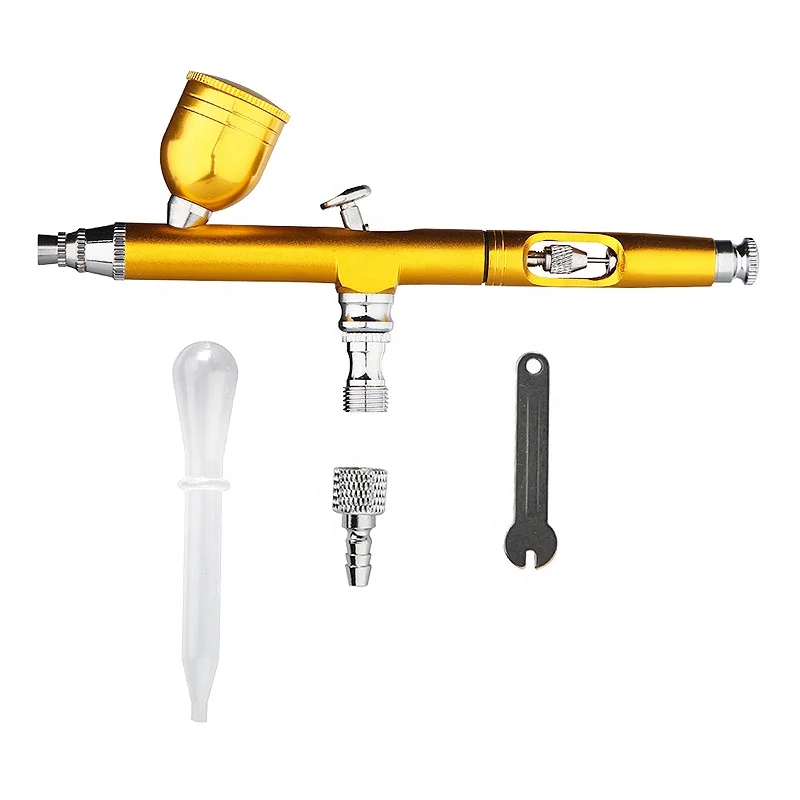 New Aluminum Versatile Mini Airbrush Beauty Machine Wholesale Tattoos Nail Art Cake Decorating Tint Dye Eyebrow Spray Gun Pen