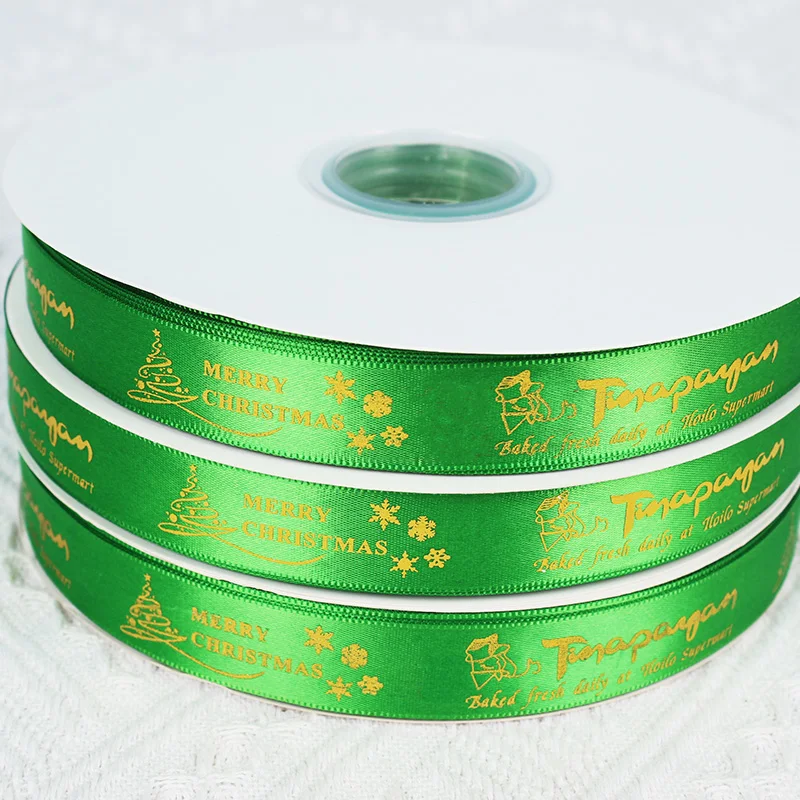 Factory Customized Personalized Printing Satin Bow for Gift Ribbon Printing Ribbon Satin Ribbon for Packing