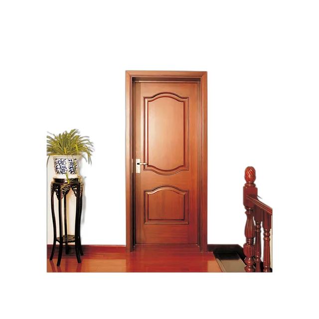 Solid Modern Wood Door Designed China Factory New design molded PVC/WPC sheet wood door panel/skin with cheap Waterproof Door