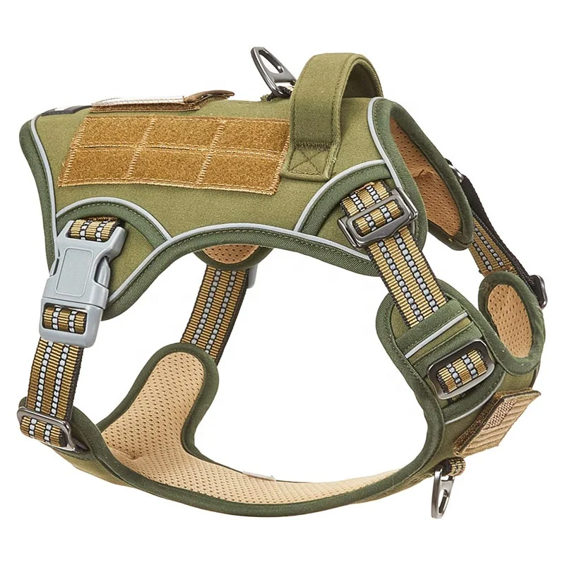 Double Handle Running Multi-functional Reflective Bungee Dog Leads Training Nylon Retractable Dog Leashes