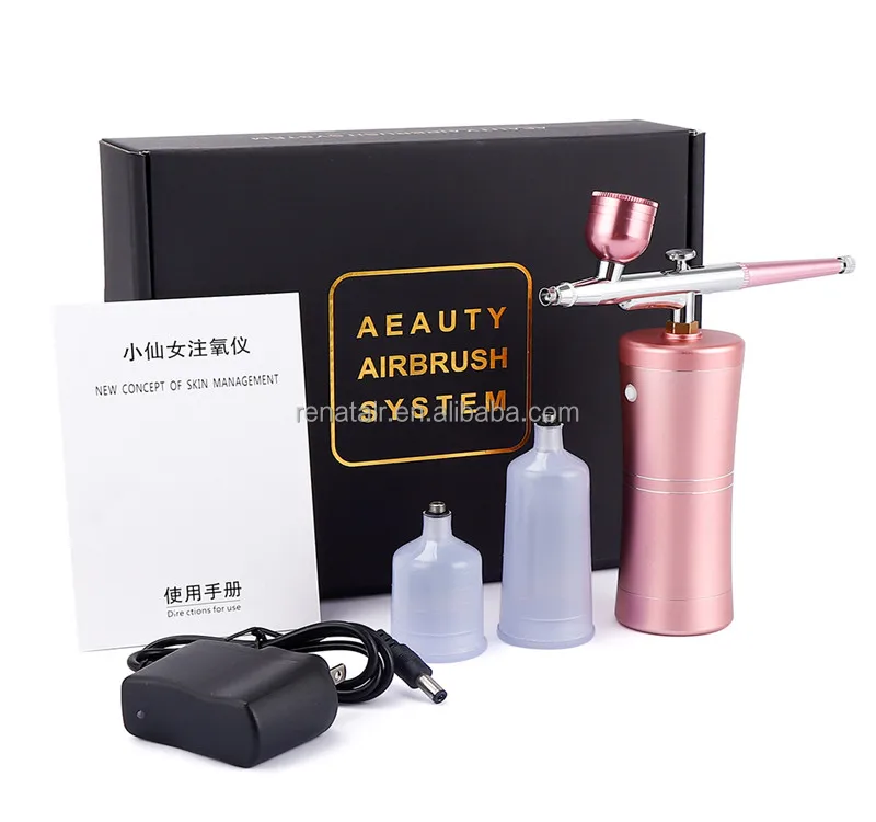 Dual Action Airbrush Kit Compressor Portable Air Brush Paint Spray Gun Deep Hydrating Sprayer For Nail Art Tattoo Cake Makeup