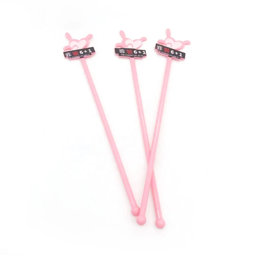 Top Fashion Acrylic Plastic Clear Mermaid Drinking Cocktail Stirrer Custom