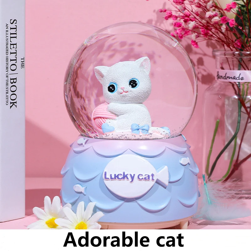  Custom Wholesale Lovely Cat Water Polo Resin Crafts Cartoon Ball Music
