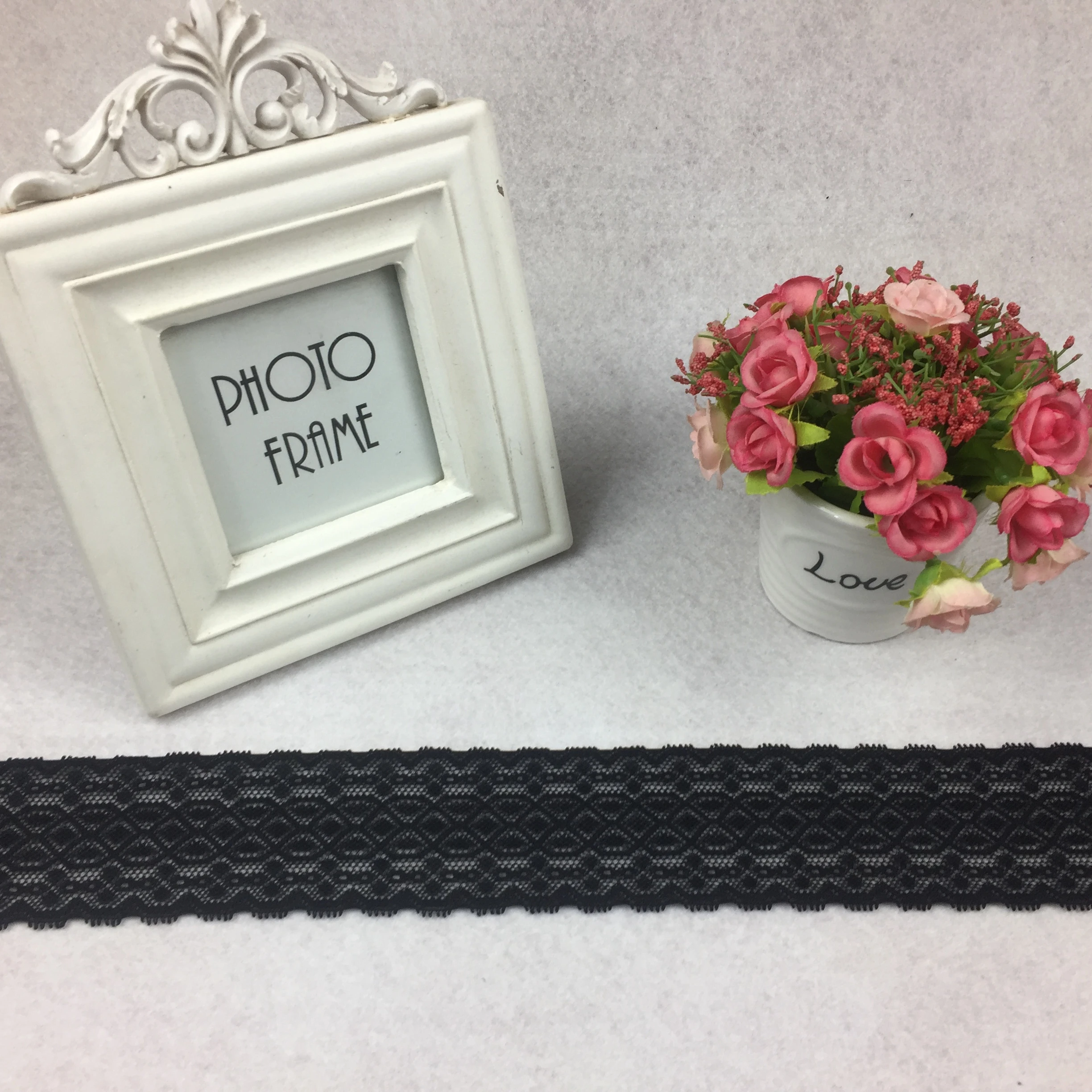 2020 New Design Stretched Lace Trim for Lace Evening Dress and lace chair covers sashes