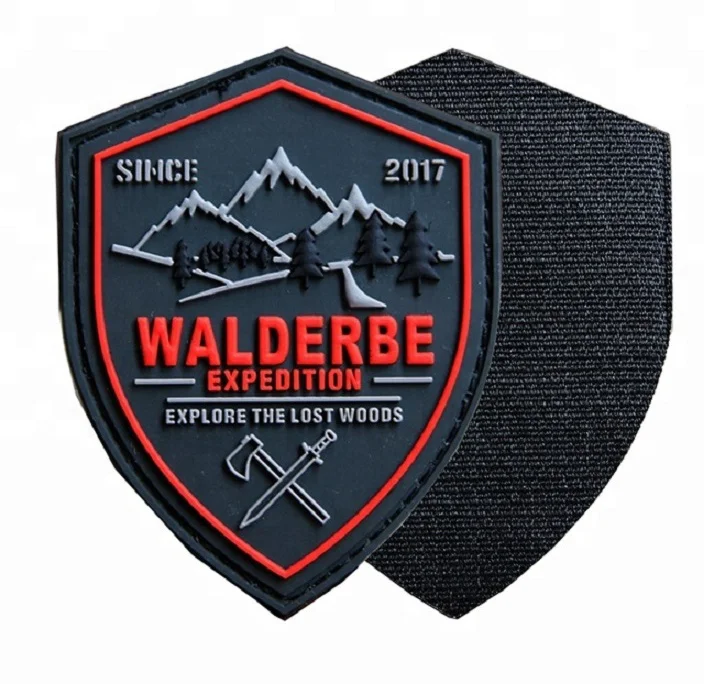 custom logo OEM iron on essentails personalized clothing 3d soft patches hat rubber tpu pvc patch