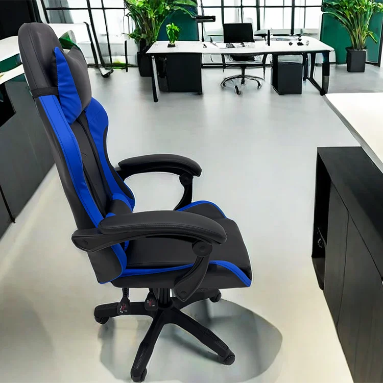 High Quality Small Size PVC/PU Leather Teenager Children Play Chair Customized Sky Blue Color Children Gaming Chairs