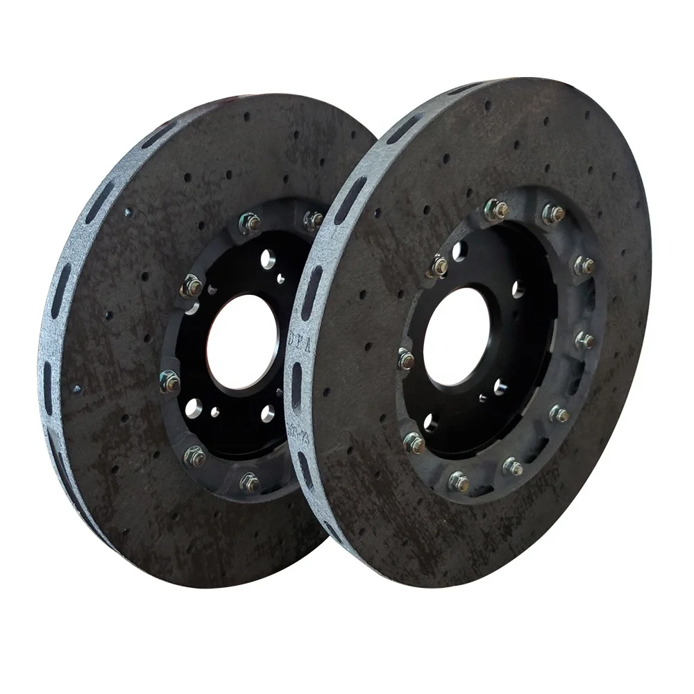 Carbon Ceramic Brake Disc Brake Rotor for BMW Audi Q7 GTR R35 Gray Passenger Car OE Manufacturer Specification