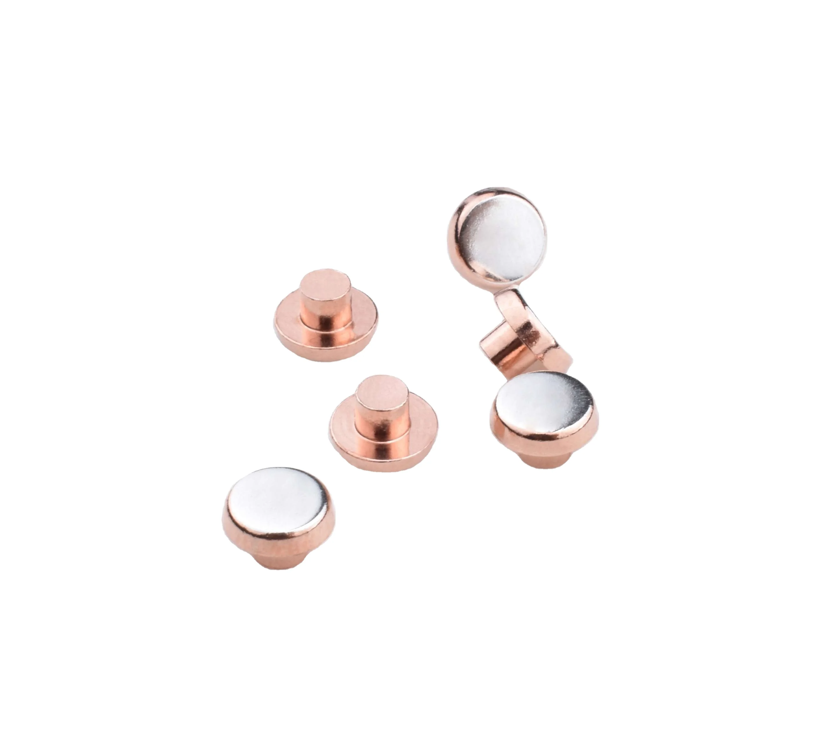 Brimetal Silver Composite Contact Rivets for Vehicle Use