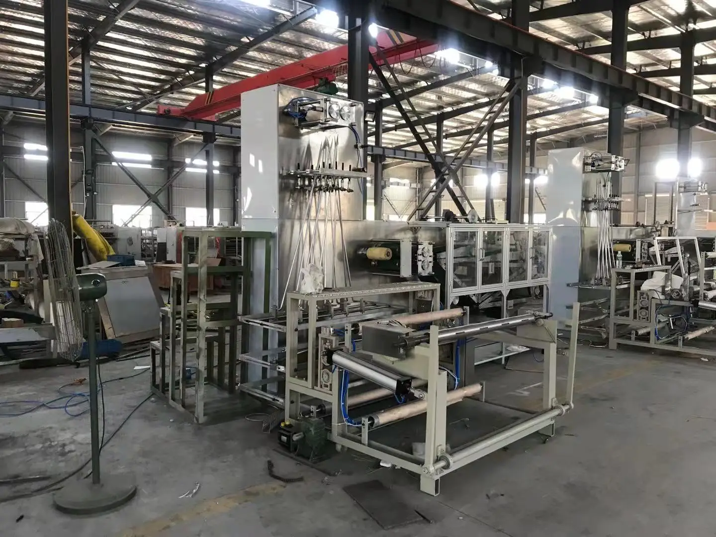 Automatic Disposable Nonwoven Fabric Tablecloth Bed Sheet rolls making  Machine