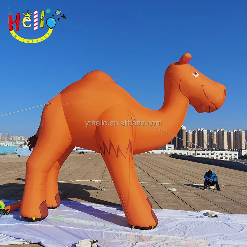 Custom Inflatable Cartoon Model Giant Animal Cartoon Inflable Camel For Advertising Decoration
