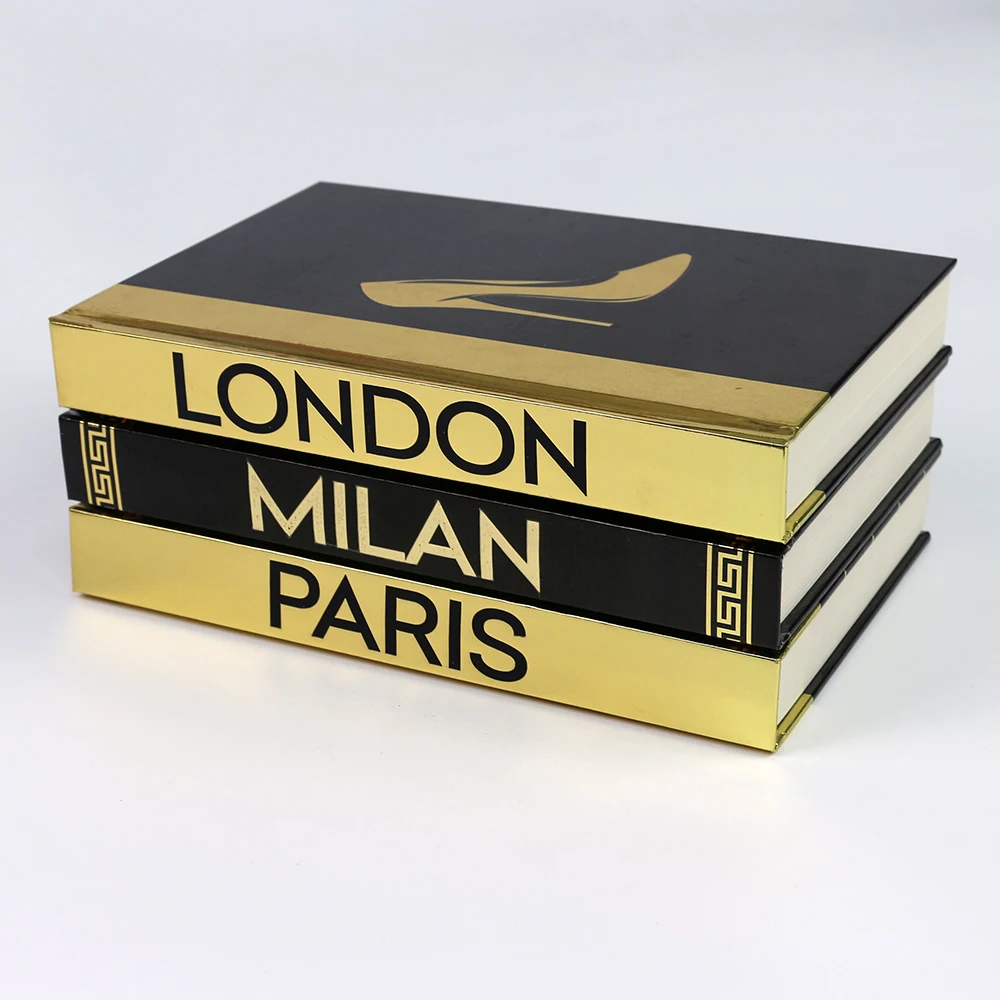 Custom Decorative Books for Home Decor - Set of 3 Decor Books for Coffee Table