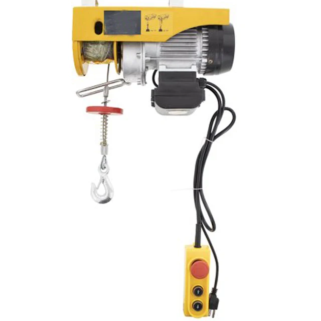 Electric Hoist 1320lbs Lift Electric Hoist 110V Mini Electric Winch Wire Cable Hoist Overhead Crane Lift with Remote Control