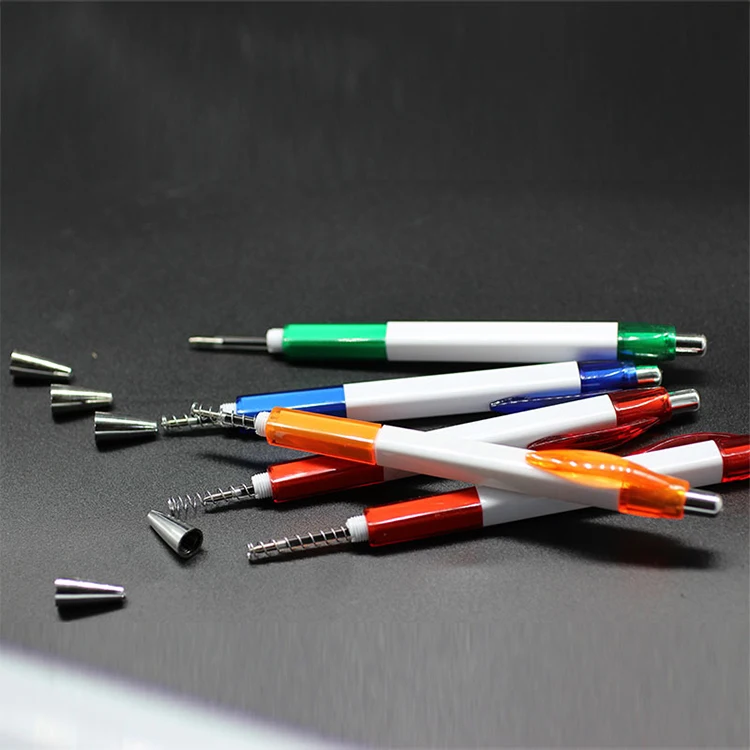 Amerpromo Assorted Color Plastic Pen High Quality Smooth Writing Advertising Ballpoint Pen For Gifts Business office