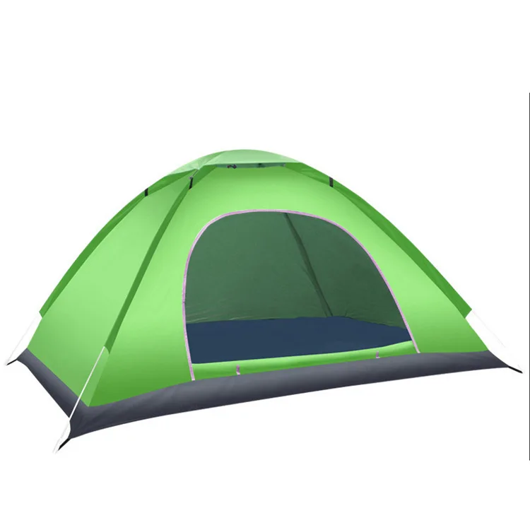 Quick open tent outdoor camping sunshade hand throw sun protection tent single person single door coated silver tent manufacture