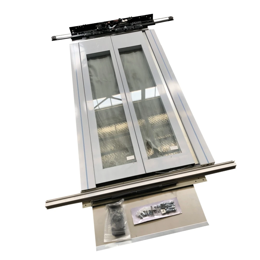 ZOWEE Factory Pice elevator landing door with hanger  sets /700-1000mm /center open/side open