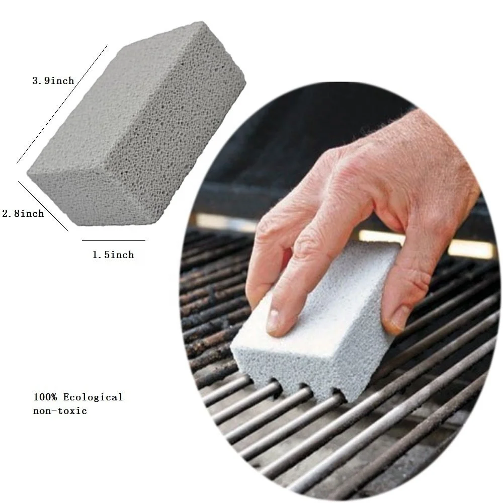 HongQiang  BBQ Grill Cleaning Brick Block Pumice Stone for Removing BBQ Grills Cleaner BBQ BRICK