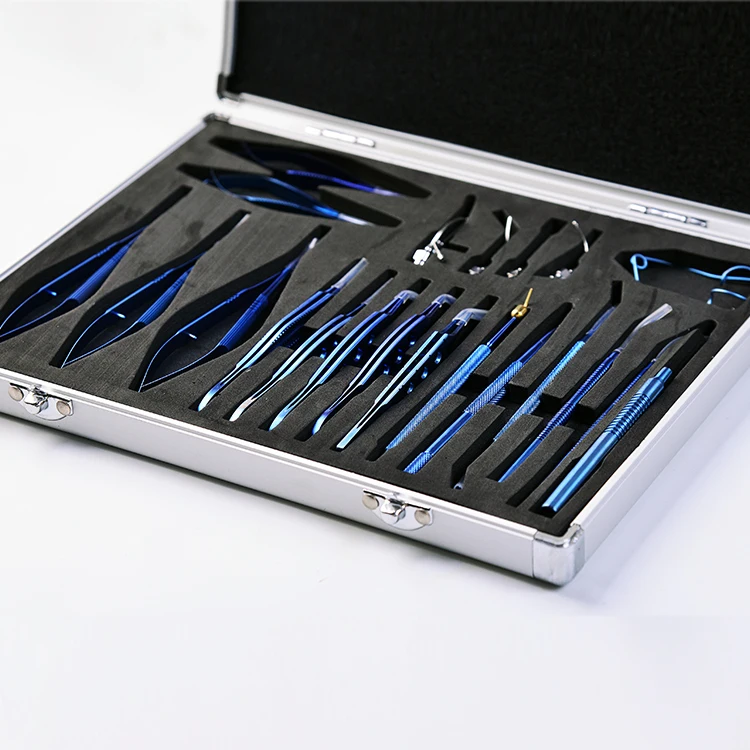 Factory direct sales ophthalmic surgery instrument set 21pcs Cataract Set cataract instrument set