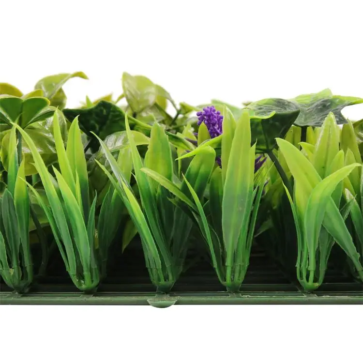 Anti--UV artificial hedge fence panels boxwood mat panels plant for wall decor faux foliage