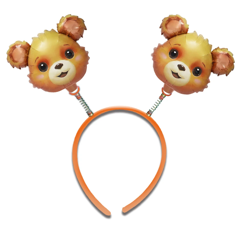 Customized balloons panda headband giant panda Balloons bamboo foil zoo Animal theme balloon for birthday Party Decoration