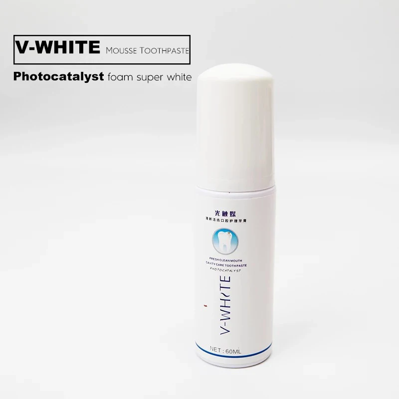 V-white отбеливающая u-образная зубная щетка пенная паста осветляющая Глубокая очистка мусс для