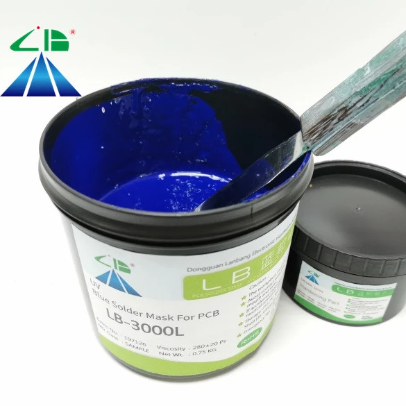 УФ-отверждаемые синие чернила для защиты от припоя для печатной платы