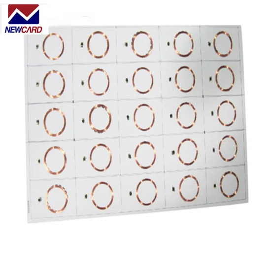 Factory Hot Sale 2022 A4 Sheets Layout RFID Inlay Material for plastic IC ID Smart Card lamination