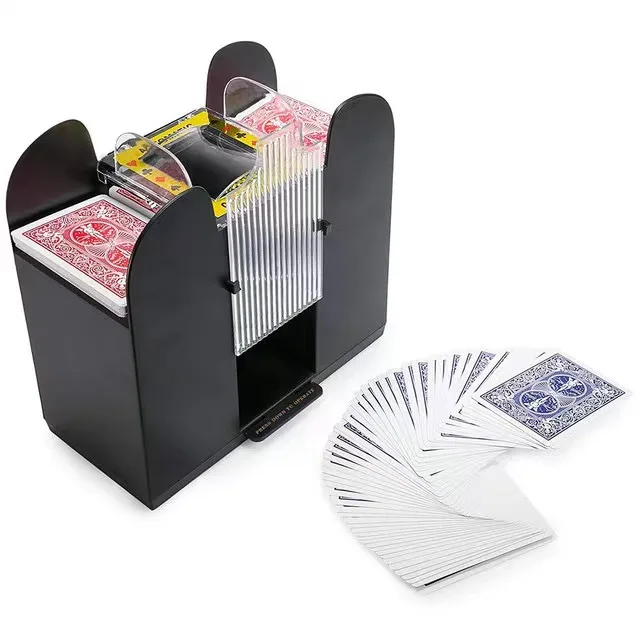 Playing Card Shuffler Board Game Electric Automatic Shuffler Card Game Party Suitable for 6 decks of cards Entertainment