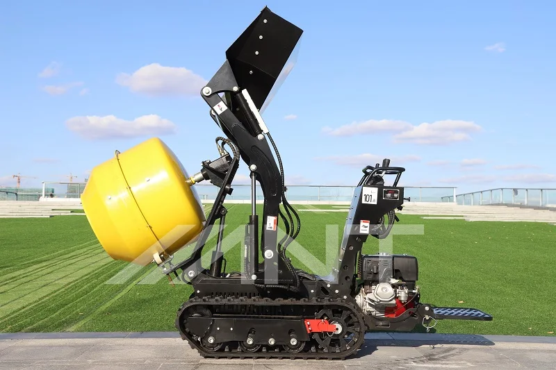 Mini Dumper Stand-driven BY800MIX Crawler Hydraulic Mini Self-Propelled Concrete Mixer Truck