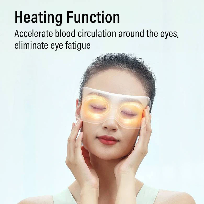 Pangao electric portable foldable vibration air pressure heating soothing smart eye massager device