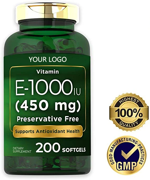 
Xinmei luxury quality 1500mg vitamin e Softgel in bulk vitamin e softgels capsule 