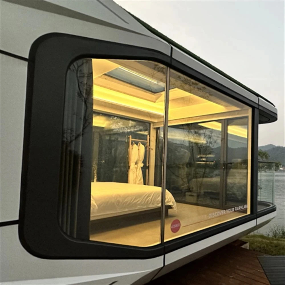 Manufactured Supplier Movable Mobile Home Cabin Prefabricated Container Capsule House