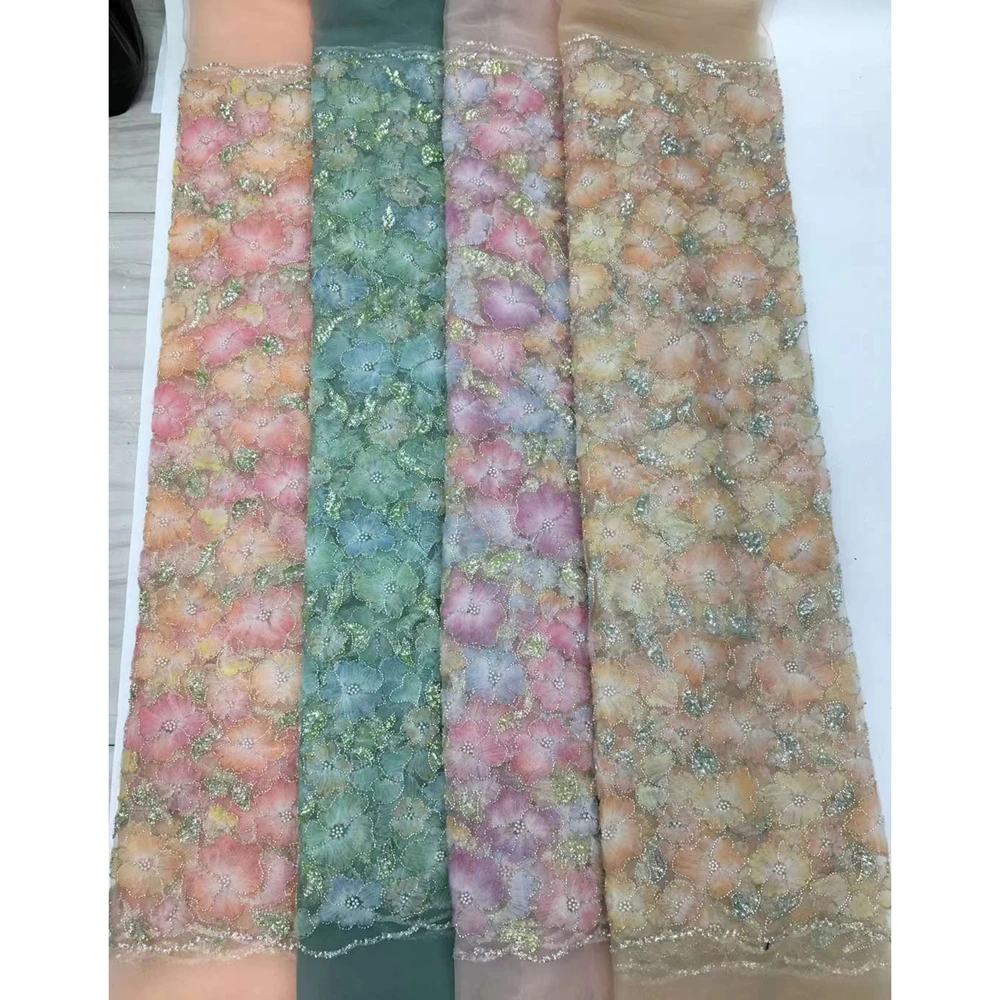 lace fabric peach beaded french sequined beaded embroidery lace sequins fabric beaded lace fabric sequin elegant