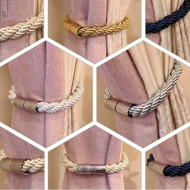 Window Decorative Magnetic Curtain Buckle Tie Back Holdback Curtain Tieback