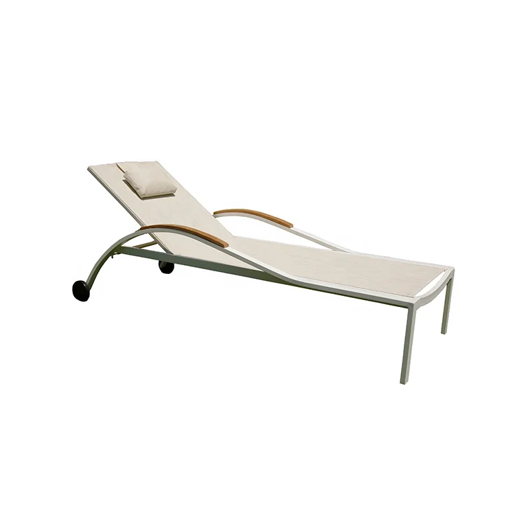 
Aluminium Outdoor Swimming Pool Beach Sun Lounger Daybed Sunbed Day Bed 