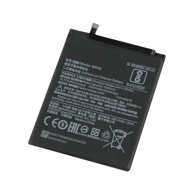Top selling 3400mAh Replacement phone Battery For Xiaomi 8 MI8 M8 BM3E Battery