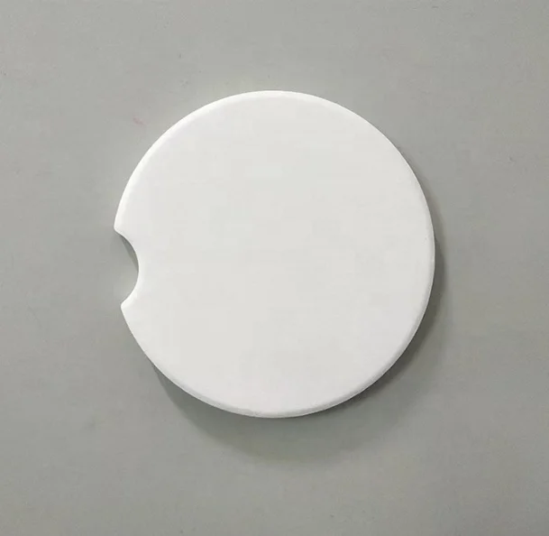 Wholesale Sandstone Coasters Promotional Sublimation Ceramic Round Blanks Coasters With Cork Back