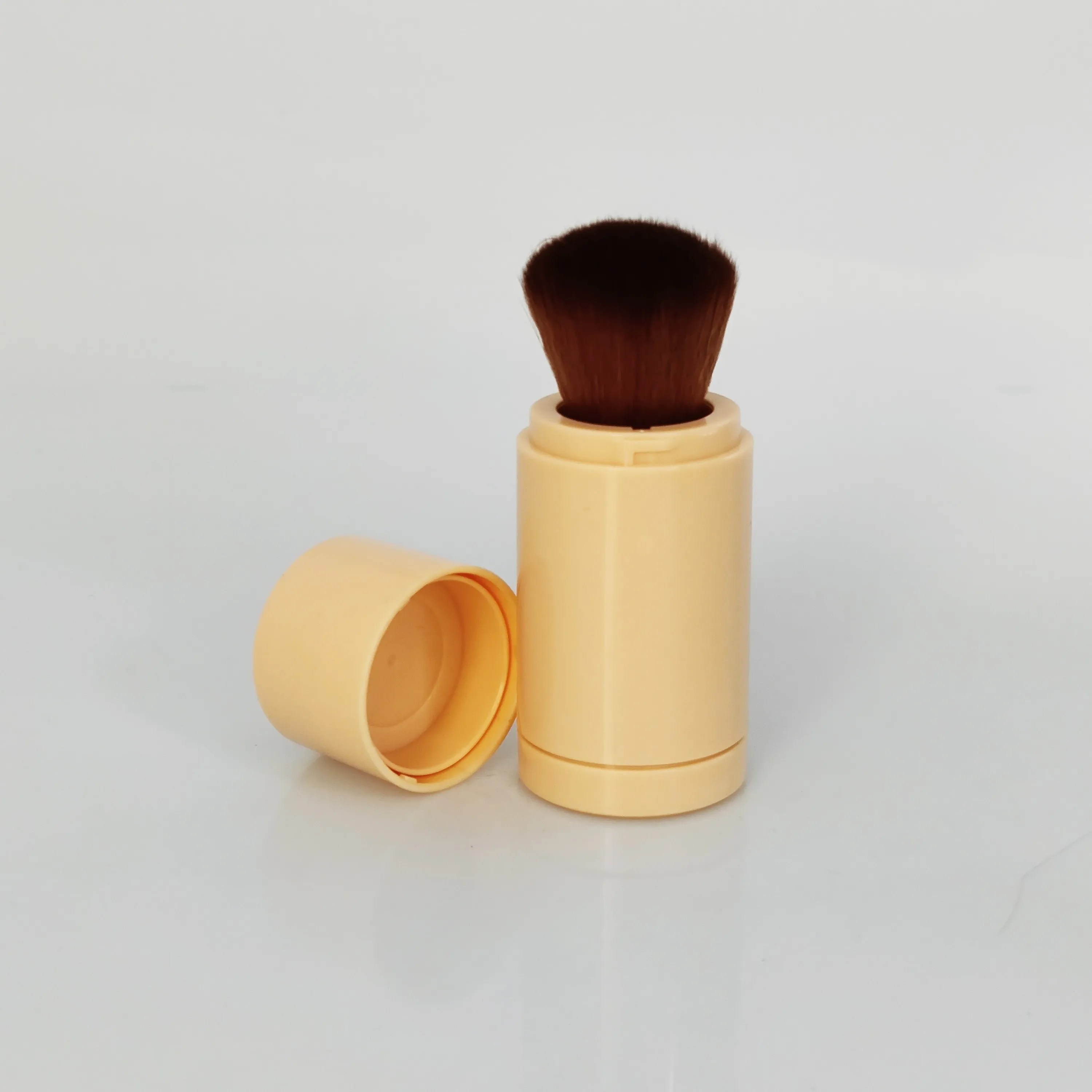 cosmetic packaging makeup powder case tube with brush