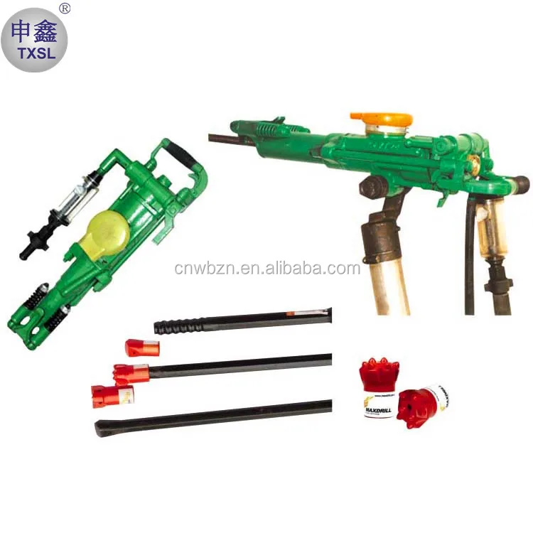 YT28 Hand-held pneumatic rock drill/Air leg rock drill jack hammer/rock drilling machine